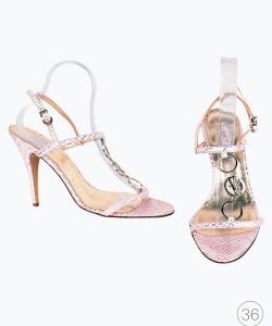 Sandália Versace Rosa e Dourado