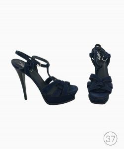 Sandália Yves Saint Laurent Tribute Azul-marinho