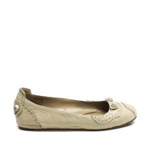 Sapatilha Balenciaga couro bege Tam 37