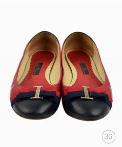Sapatilha Carolina Herrera em couro bicolor