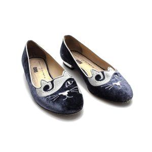 Sapatilha Charlotte Olympia Azul do Elvis Camurça Tam 37