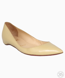 Sapatilha Louboutin Couro Envernizado Amarelo
