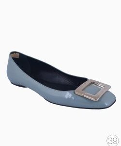 Sapatilha Roger Vivier Fivela Azul Celeste