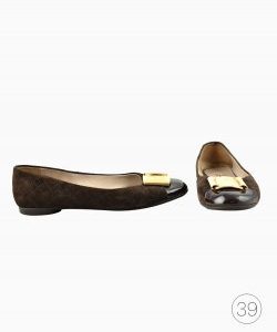 Sapatilha Salvatore Ferragamo Camurça Marrom