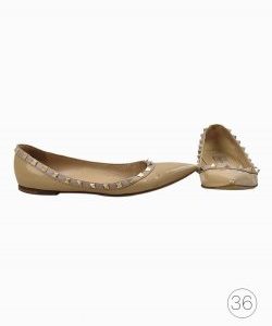 Sapatilha Valentino Rockstud Nude