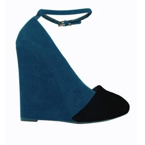 Sapato Plataforma Celine Azul Tam 38