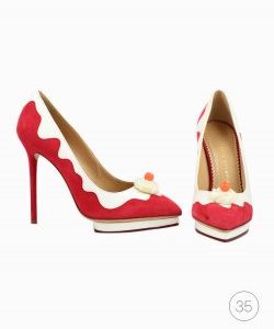 Sapato Charlotte Olympia Debonaire Sundae vermelho