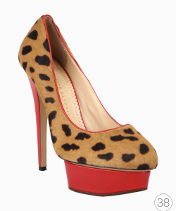 Sapato Charlotte Olympia Platform Animal Print