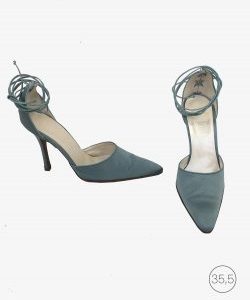 Sapato Christian Dior azul Vintage
