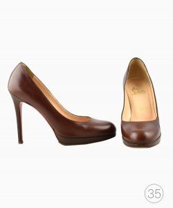 Sapato Christian Louboutin Marrom