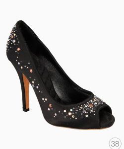 Sapato Dolce & Gabbana Satin Cristais Preto