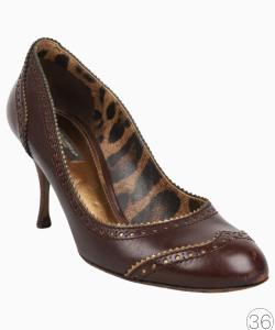 Sapato Dolce & Gabbana Vintage Brogue Marrom