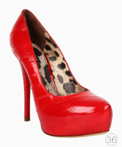 Sapato Dolce & Gabbana Vintage Plataforma Vermelho