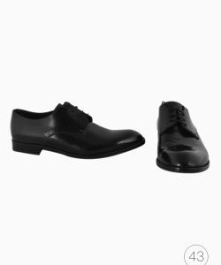 Sapato Empório Armani Couro Preto