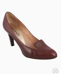 Sapato Emporio Armani Couro Vinho