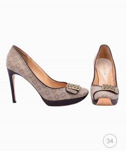 Sapato Empório Armani em jacquard cinza