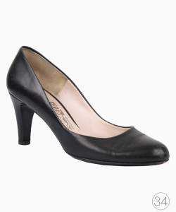 Sapato Ferragamo Couro Preto