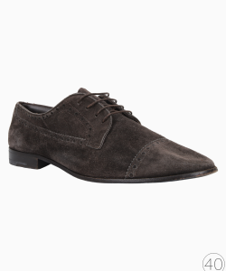 Sapato Giorgio Armani Oxford Brogue Camurça Marrom
