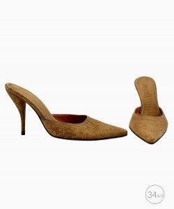 Sapato Giorgio Armani Vintage texturizado marrom