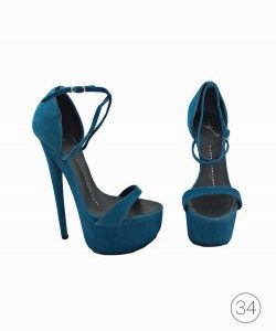 Sapato Giuseppe Zanotti Azul Petróleo