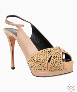 Sapato Giuseppe Zanotti Slingaback Bege