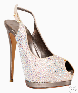 Sapato Giuseppe Zanotti Strass Plataforma Furtacor