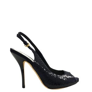 Sapato Gucci preto com brilho sola 38 C  Sem uso