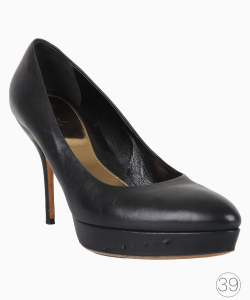 Sapato Gucci Vintage Couro Preto