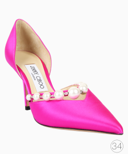 Sapato Jimmy Choo Aurelie Cetim Pink