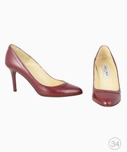 Sapato Jimmy Choo Couro Vinho