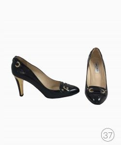 Sapato Jimmy Choo Preto e Dourado