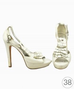 Sapato Just Cavalli couro branco