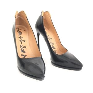 Sapato Scarpin Lanvin Preto Verniz Tam 385