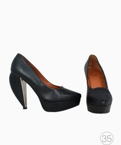 Sapato Lanvin Couro Preto