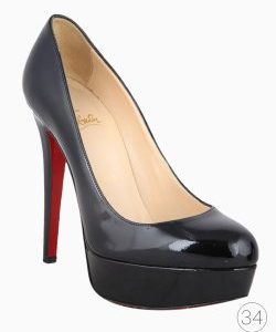 Sapato Louboutin Bianca Verniz Preto