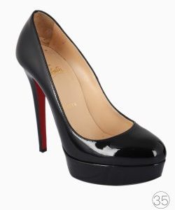 Sapato Louboutin Bianca Verniz Preto