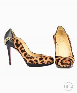 Sapato Louboutin Dorepi Pumps Animal print