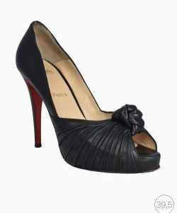 Sapato Louboutin Greissimo Couro Preto