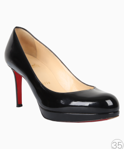 Sapato Louboutin New Simple 100 Pump Verniz Preto