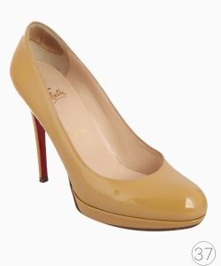 Sapato Louboutin New Simple Pump 120 Nude