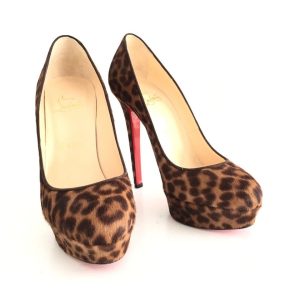 Sapato Louboutin Animal Print Onça Tam 38