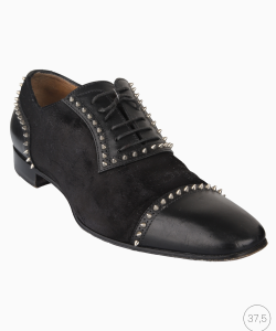 Sapato Louboutin Oxford Spikes Preto