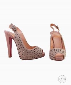 Sapato Louboutin Private Number bege