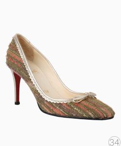 Sapato Louboutin Tecido Colorido
