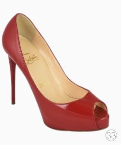 Sapato Louboutin Very Prive 120 Verniz Vermelho