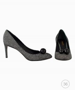 Sapato Louis Vuitton Balls preto e branco