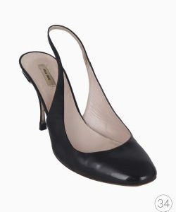 Sapato Miu Miu Slingback Verniz Preto