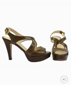 Sapato Prada Plataforma Strappy Marrom