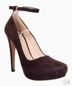 Sapato Prada Suede Roxo