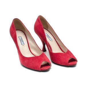 Sapato Prada Vermelho Camurça Tam 39